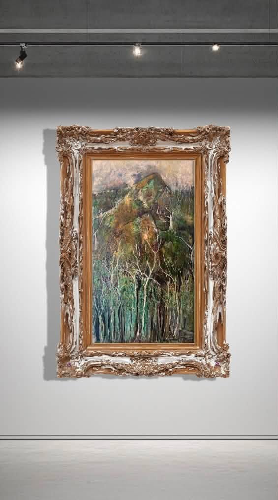 MELANI DU JARDIN - 'BLUE KNOB' ORIGINAL OIL PAINTING